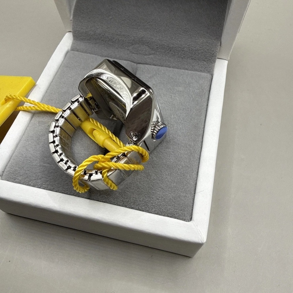 Invicta Women’s Mini Ring Watch 18 MM Stainless Steel Square Face Stretch 49894 - Picture 4 of 7
